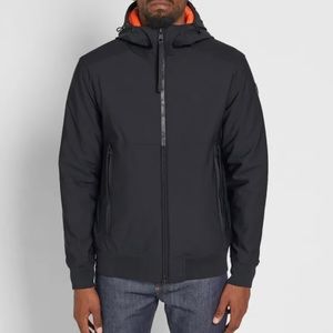 Moncler Derval Size 3 Black Orange Down Jacket